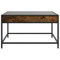 Table basse avec LED infini chêne fumé 70x50x41 cm
