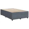 cadre de lit et matelas gris foncé 120x190cm velours
