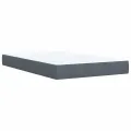 cadre de lit et matelas gris foncé 120x190cm velours
