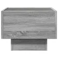 Table de chevet avec LED infini sonoma gris 40x40x30 cm