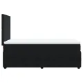 cadre de lit avec matelas Noir 90x200 cm Velours