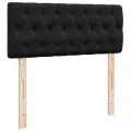 cadre de lit avec matelas noir 120x190 cm velours