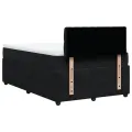 cadre de lit avec matelas noir 120x190 cm velours