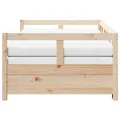 Lit de jour et lit gigogne et matelas 90x200 cm bois pin massif