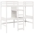 Cadre de lit superposé sans matelas blanc 80x200 cm pin massif