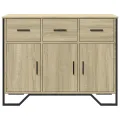 Buffet chêne sonoma 97x32,5x74,5 cm bois d'ingénierie