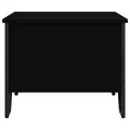 Table basse noir 75x51x40 cm bois d'ingénierie