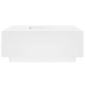 Table basse blanc 100x100x40 cm bois d'ingénierie