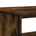 Table basse chêne fumé 75x51x40 cm bois d'ingénierie