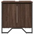 Armoire lavabo de salle de bain chêne marron 60x35x60 cm