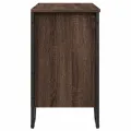 Armoire lavabo de salle de bain chêne marron 60x35x60 cm