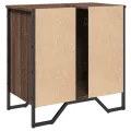 Armoire lavabo de salle de bain chêne marron 60x35x60 cm