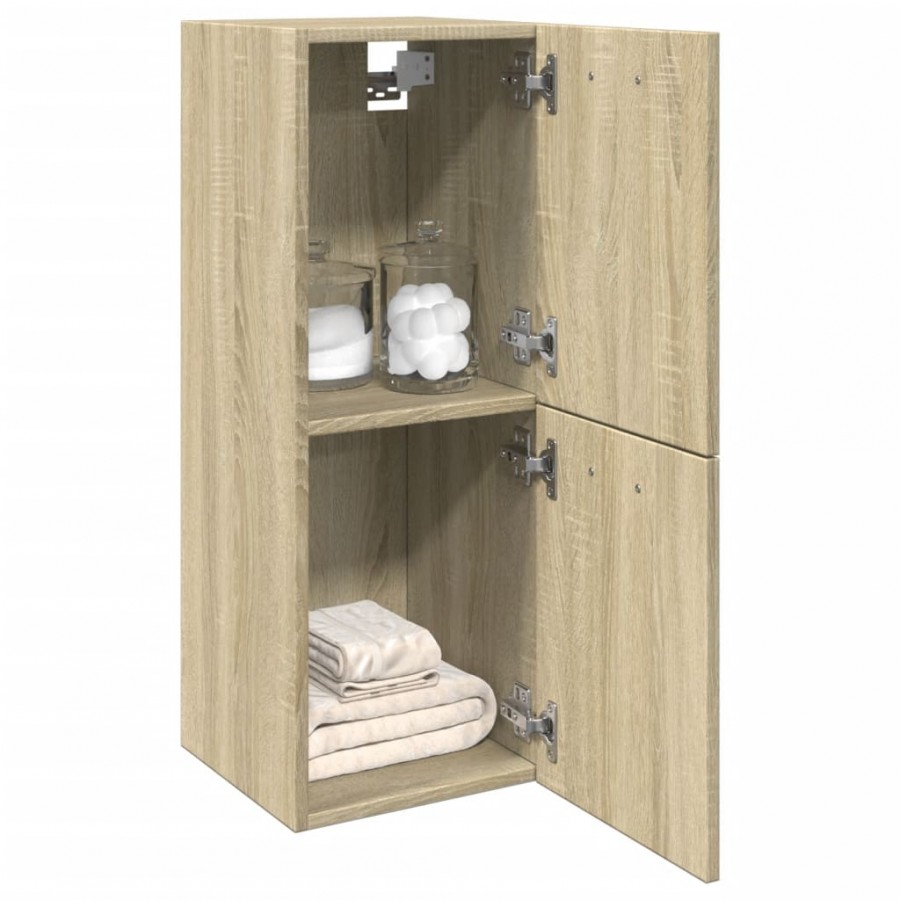 Armoire de salle de bain Chêne sonoma 30x30x80 cm Aggloméré