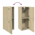 Armoire de salle de bain Chêne sonoma 30x30x80 cm Aggloméré