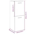 Armoire de salle de bain Chêne sonoma 30x30x80 cm Aggloméré