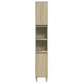 Armoire salle de bain chêne sonoma 30x30x190 cm