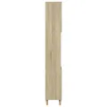 Armoire salle de bain chêne sonoma 30x30x190 cm