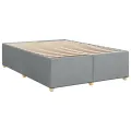 cadre de lit avec matelas Gris clair 160x200cm Tissu