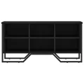 Armoire à chaussures noir 90x38x45,5 cm bois d'ingénierie