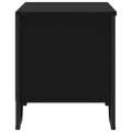 Armoire à chaussures noir 90x38x45,5 cm bois d'ingénierie