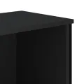 Armoire à chaussures noir 90x38x45,5 cm bois d'ingénierie