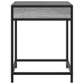 Table de chevet avec LED infini sonoma gris 40x40x51 cm