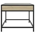 Table basse avec LED infini chêne sonoma 50x50x41 cm