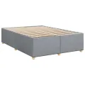 cadre de lit avec matelas Gris clair 160x200cm Tissu