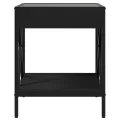 Table basse avec LED Infinity noir 40x40x49 cm