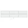 Meuble TV mural avec LED blanc 180x31x45 cm