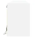 Meuble TV mural avec LED blanc 180x31x45 cm