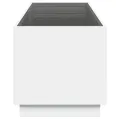 Table basse avec LED infini blanc 90x50x50 cm