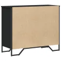 Commode noir 91x35,5x74,5 cm bois d'ingénierie