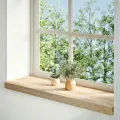 Appuis de fenêtre 2 pcs non traité 70x25x2 cm bois chêne massif