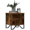 Tables de chevet 2 pcs chêne fumé 40x30x40 cm bois d'ingénierie