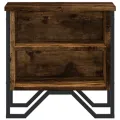 Tables de chevet 2 pcs chêne fumé 40x30x40 cm bois d'ingénierie