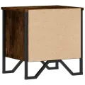 Tables de chevet 2 pcs chêne fumé 40x30x40 cm bois d'ingénierie
