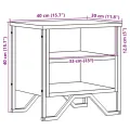 Tables de chevet 2 pcs chêne fumé 40x30x40 cm bois d'ingénierie