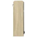 Armoire de salle de bain à miroir chêne sonoma bois ingénierie