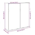 Armoire de salle de bain à miroir chêne sonoma bois ingénierie