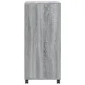 Armoire à roulettes sonoma gris 55x40x91 cm bois d'ingénierie