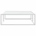 Cadre de lit sans matelas blanc 90x200 cm métal