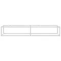 Cadre de lit sans matelas blanc 90x200 cm métal