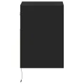 Meubles TV muraux avec lumières LED 2 pcs noir 41x31x45 cm