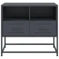 Meuble TV anthracite 68x39x60,5 cm acier