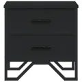 Tables de chevet 2 pcs Noir 40 x 30 x 40 cm Aggloméré