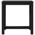 Table de bar noir 102x50x103,5 cm bois d'ingénierie