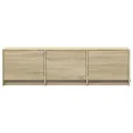 Meuble TV avec LED chêne sonoma 140x34x40 cm bois d'ingénierie