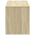 Meuble TV avec LED chêne sonoma 140x34x40 cm bois d'ingénierie
