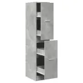 Armoire d'apothicaire gris béton 30x41x144,5 cm bois ingénierie